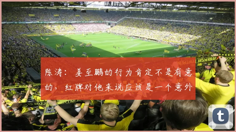 陈涛：姜至鹏的行为肯定不是有意的，红牌对他来说应该是一个意外