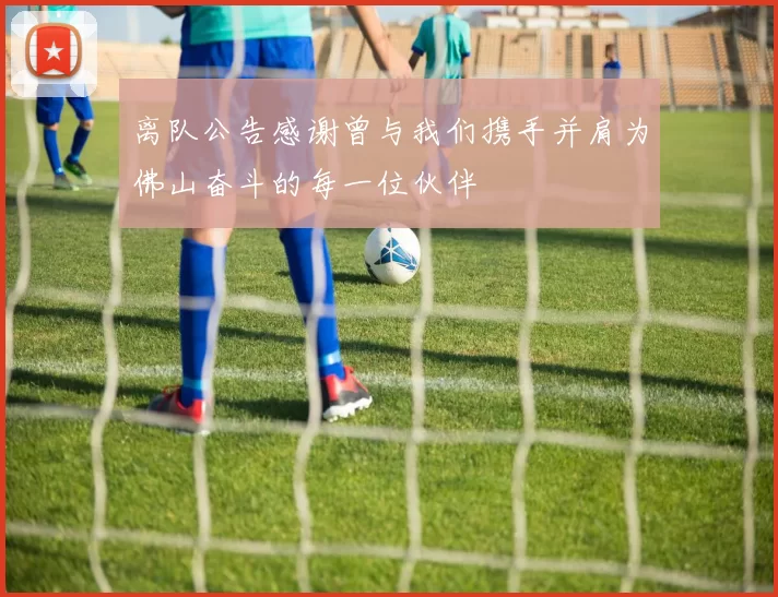 离队公告感谢曾与我们携手并肩为佛山奋斗的每一位伙伴